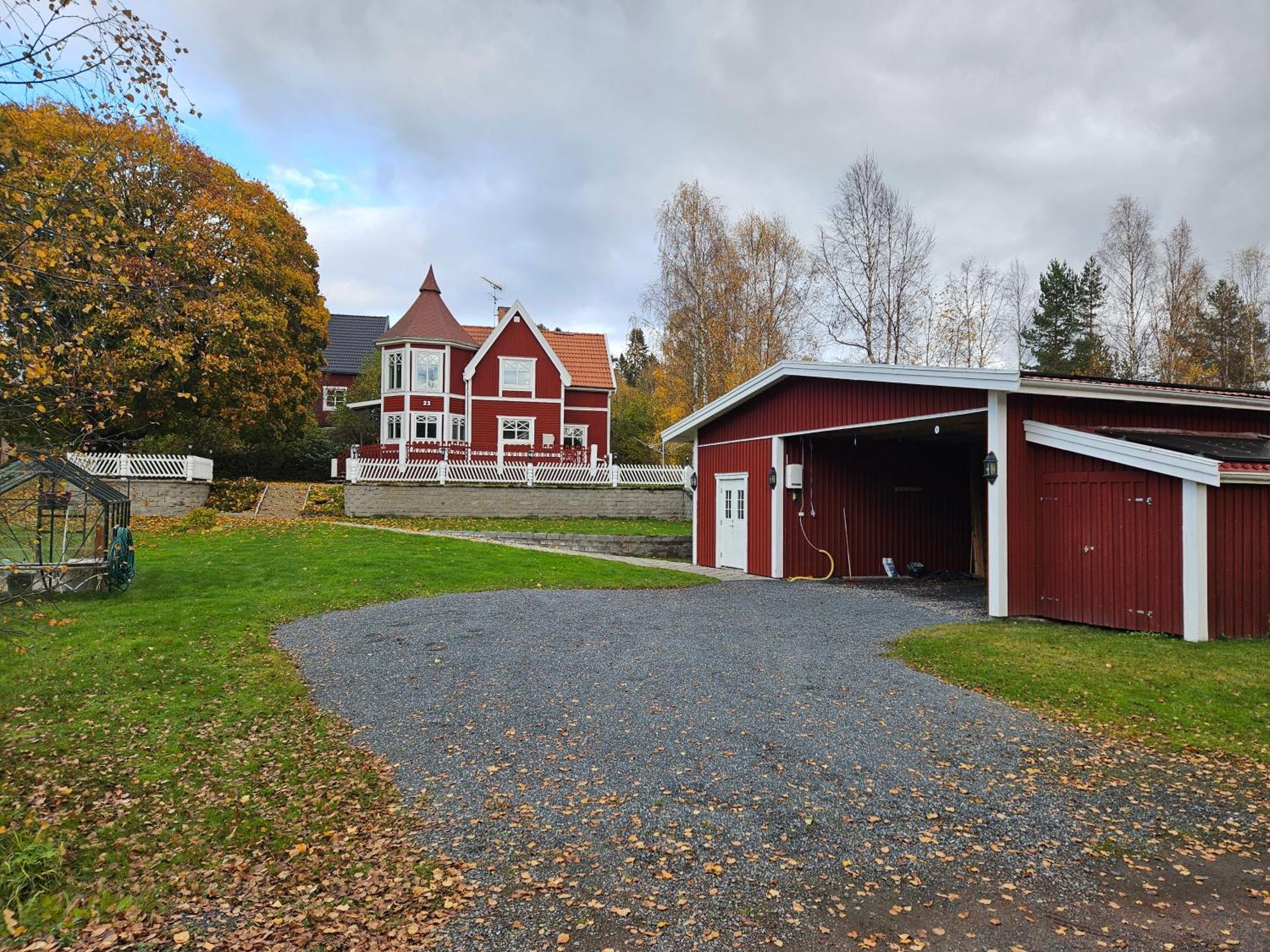 Romme stugby Hotel Borlänge Eksteriør billede